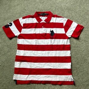 Vintage Polo, big pony polo. Red and white size, xl